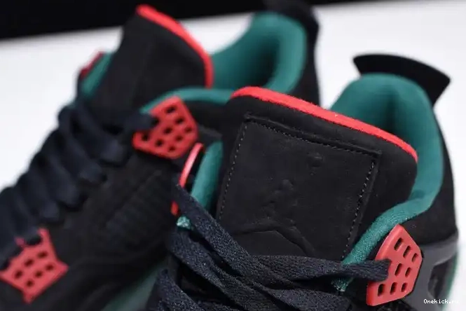 One Kick AQ3816-063 Jordan NRG 4 Gorge Black Green-Varsity Air Red GUCC 0604